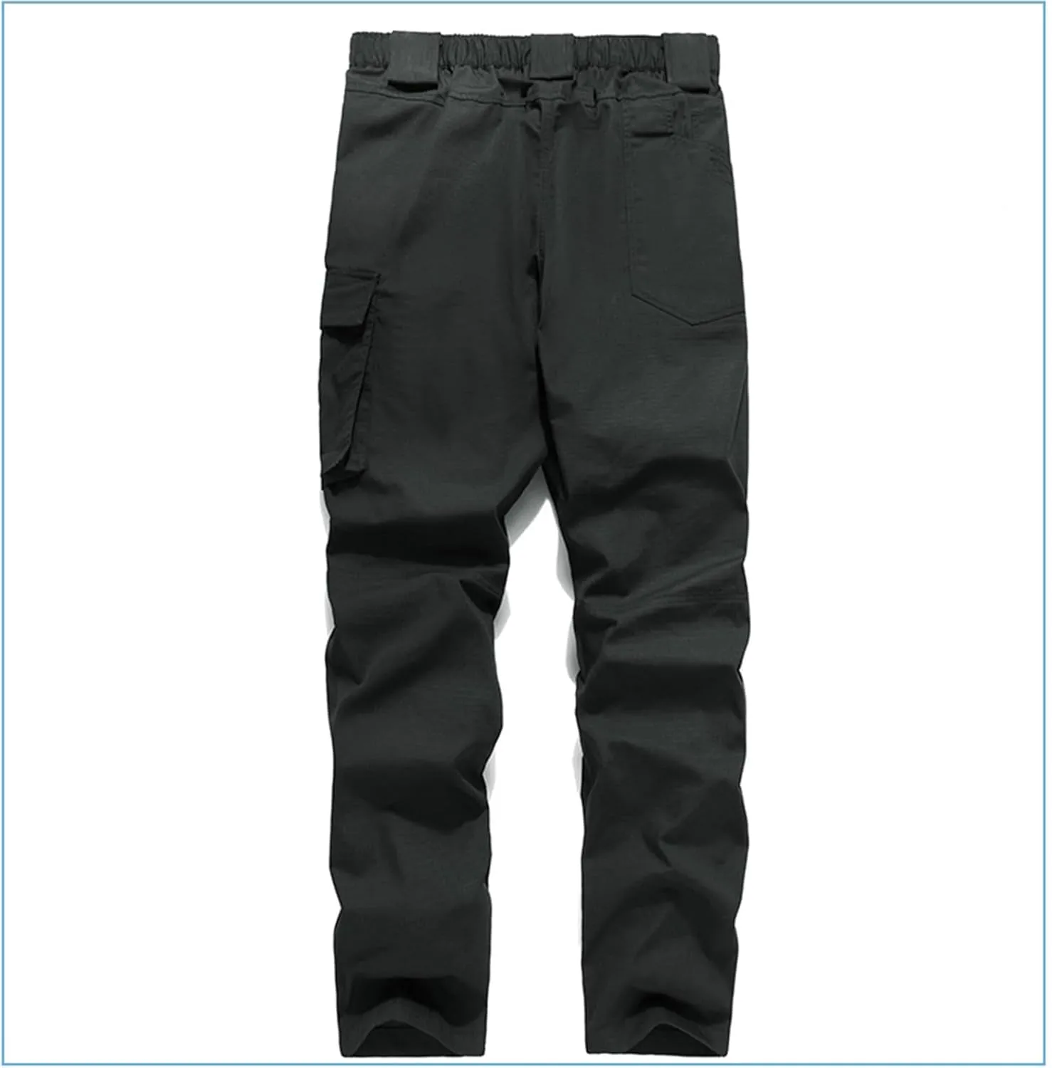 2025 Men's Cargo Sweatpants Water Resistant Ripstop Joggers Loose Fit Open Bottom Athletic Pants with Pockets