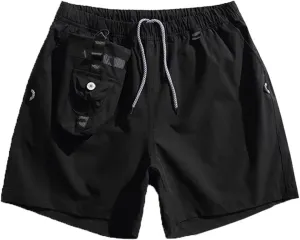 American Retro Workwear Shorts for Men,Summer Athletic Casual Shorts