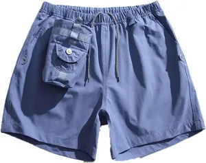 American Retro Workwear Shorts for Men,Summer Athletic Casual Shorts