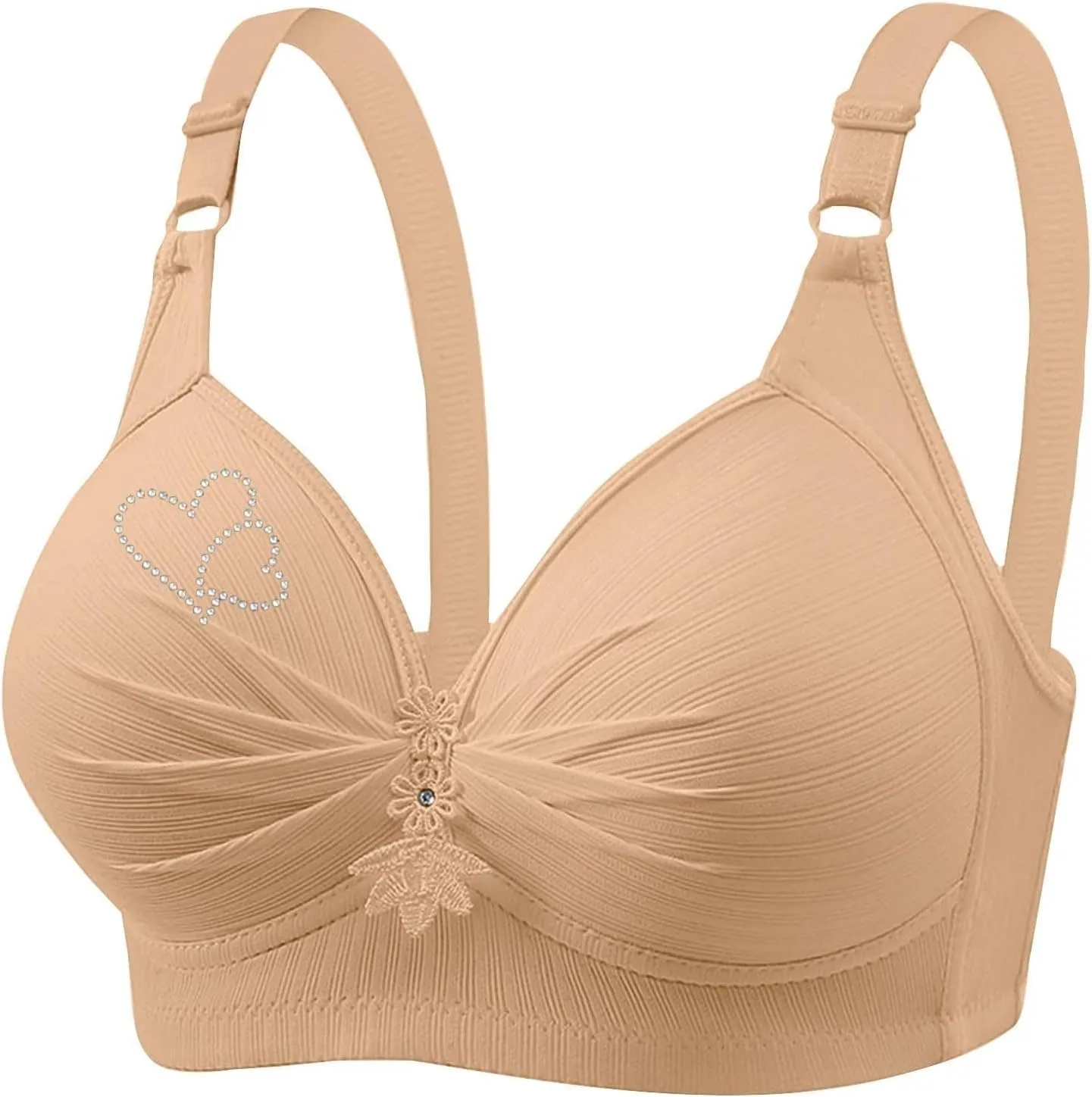Bras for Women No Underwire Adjustable Bras Full Coverage Support Bralette Plus Size Everyday Women Bras