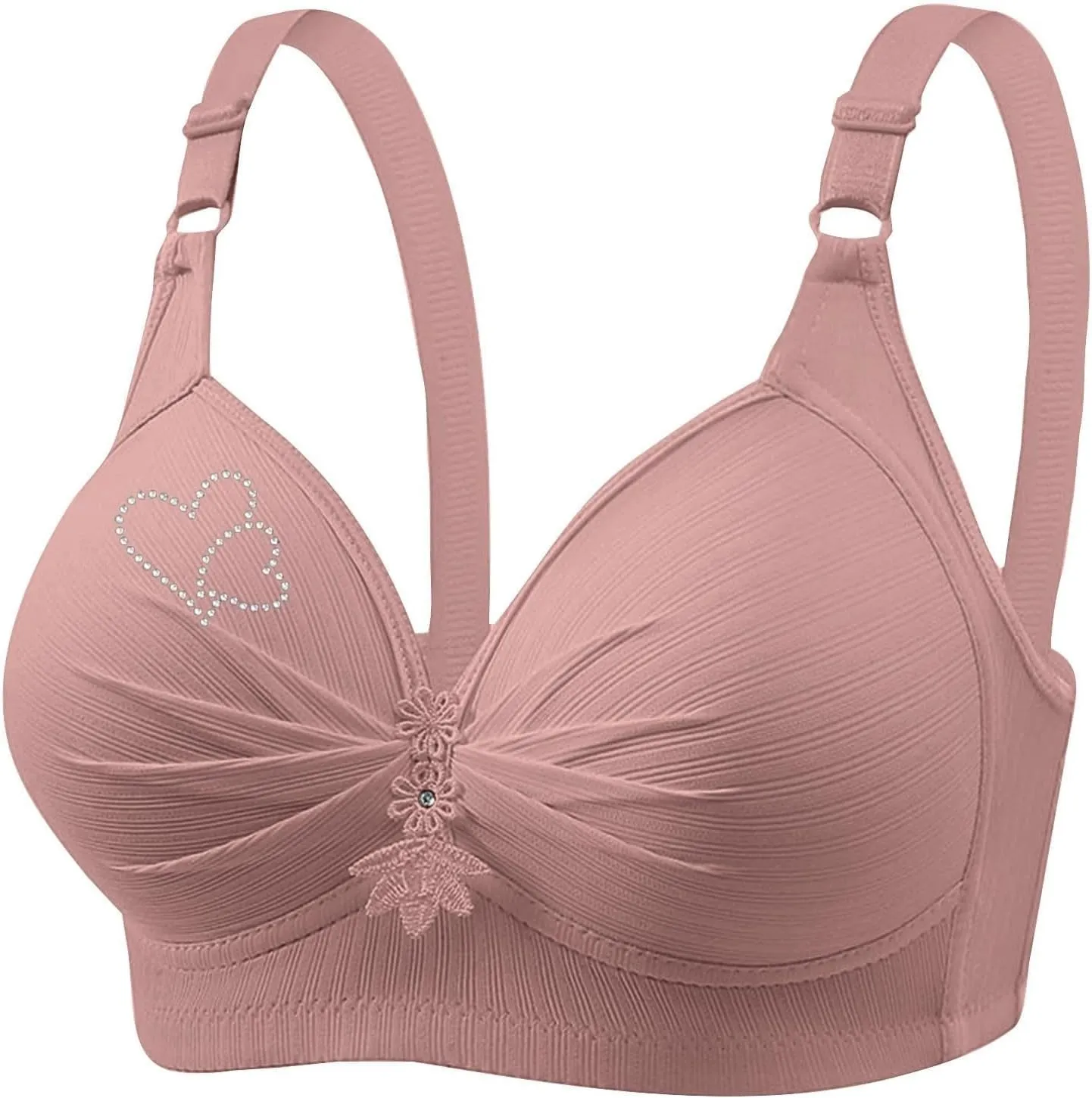 Bras for Women No Underwire Adjustable Bras Full Coverage Support Bralette Plus Size Everyday Women Bras