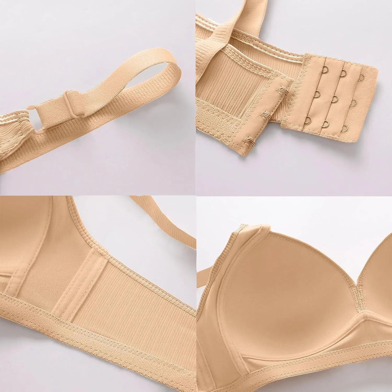 Bras for Women No Underwire Adjustable Bras Full Coverage Support Bralette Plus Size Everyday Women Bras