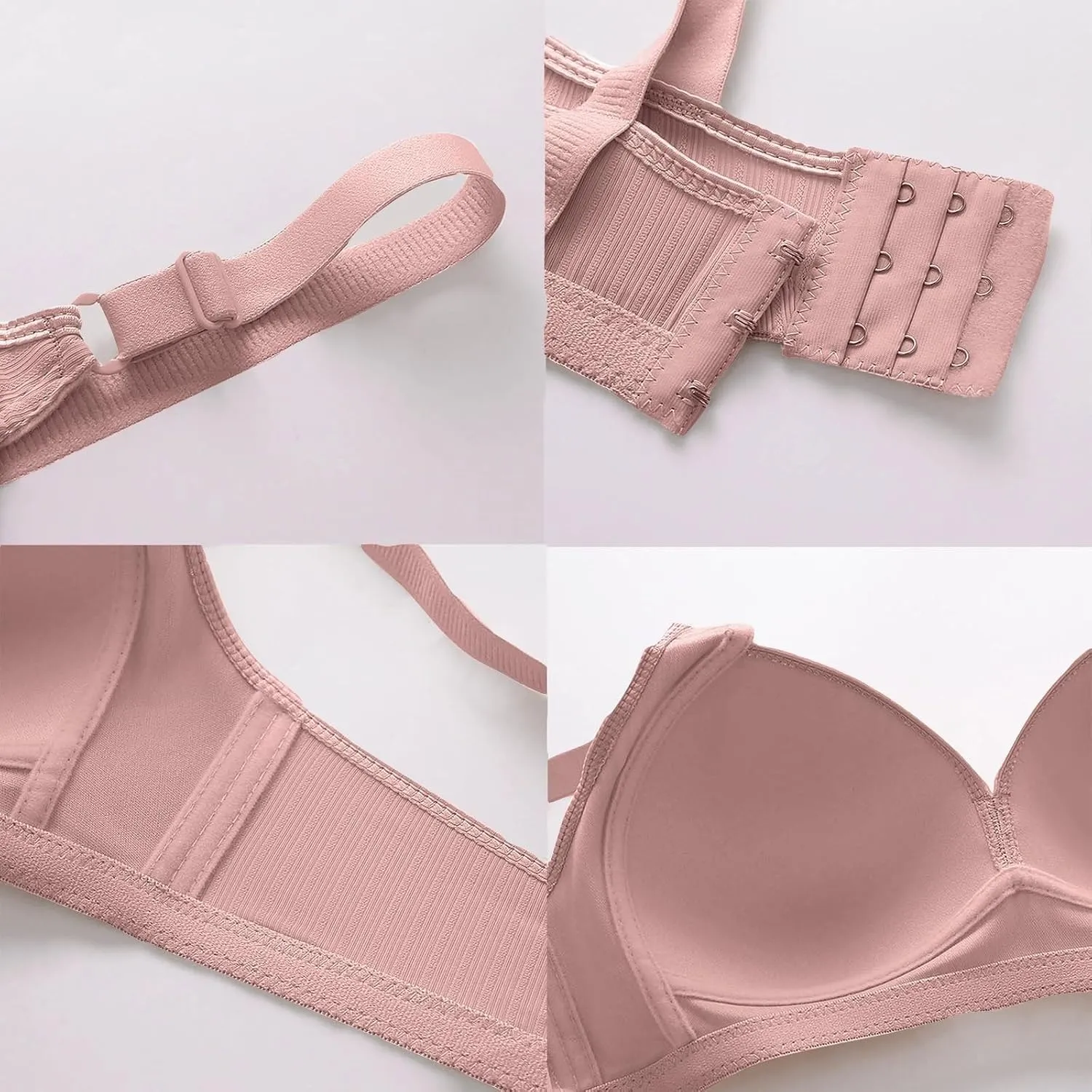 Bras for Women No Underwire Adjustable Bras Full Coverage Support Bralette Plus Size Everyday Women Bras