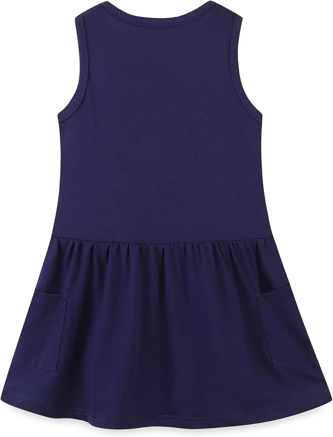 Bumeex Toddler Girls Clothes Cotton Short Sleeve Casual Girls Dresses for Kids 2-7 Years