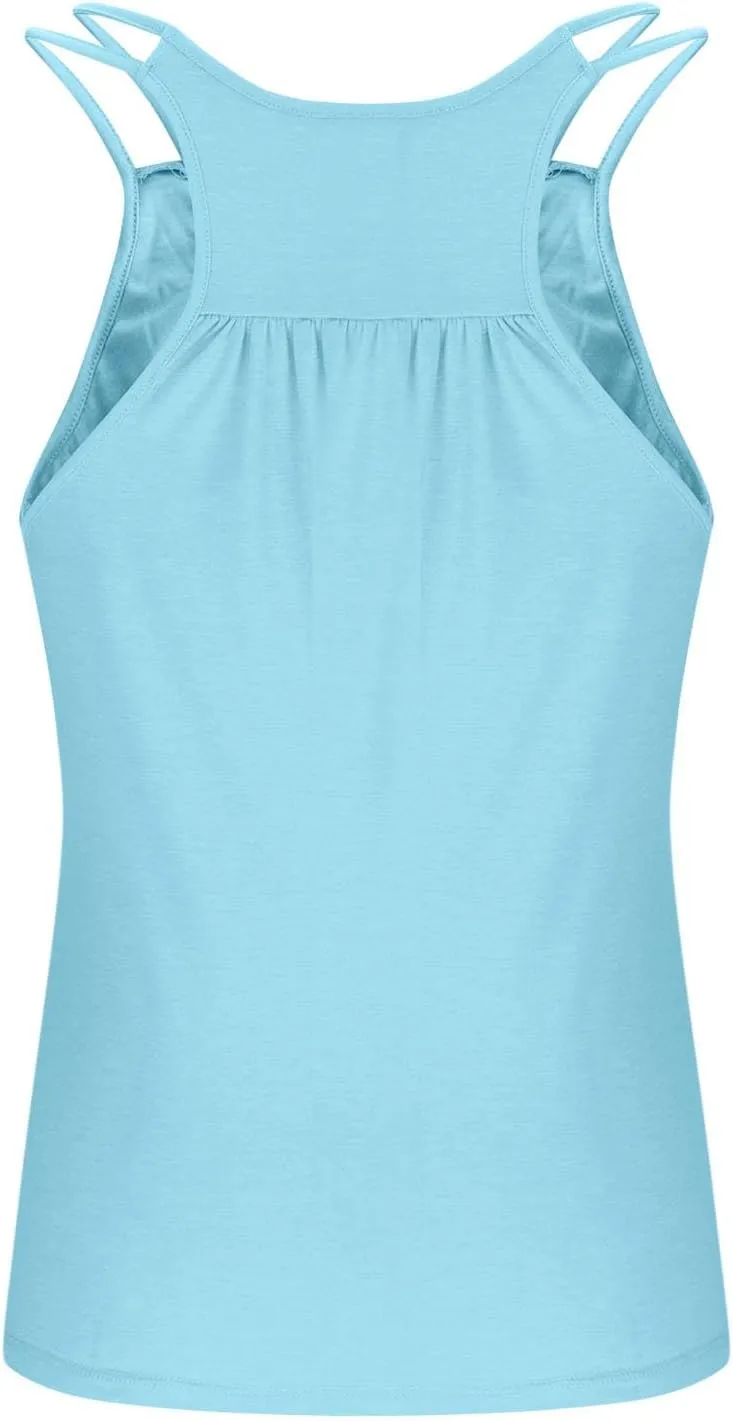 Camisole Tops for Women Workout Yoga Shirts Tank Tops Layer Workout Yoga Racerback Tank Tops with Built in Shelf Bra