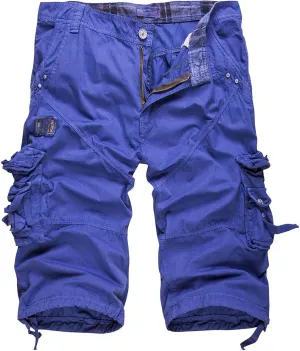 Cargo Pants for Men Relaxed Fit Stretch Retro Tactical Military Shorts Big and Tall Outdoor Hiking Pants with Multi-Pockets
