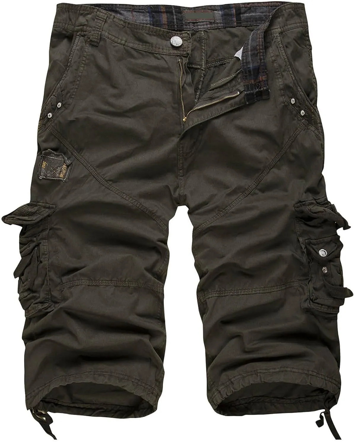 Cargo Pants for Men Relaxed Fit Stretch Retro Tactical Military Shorts Big and Tall Outdoor Hiking Pants with Multi-Pockets