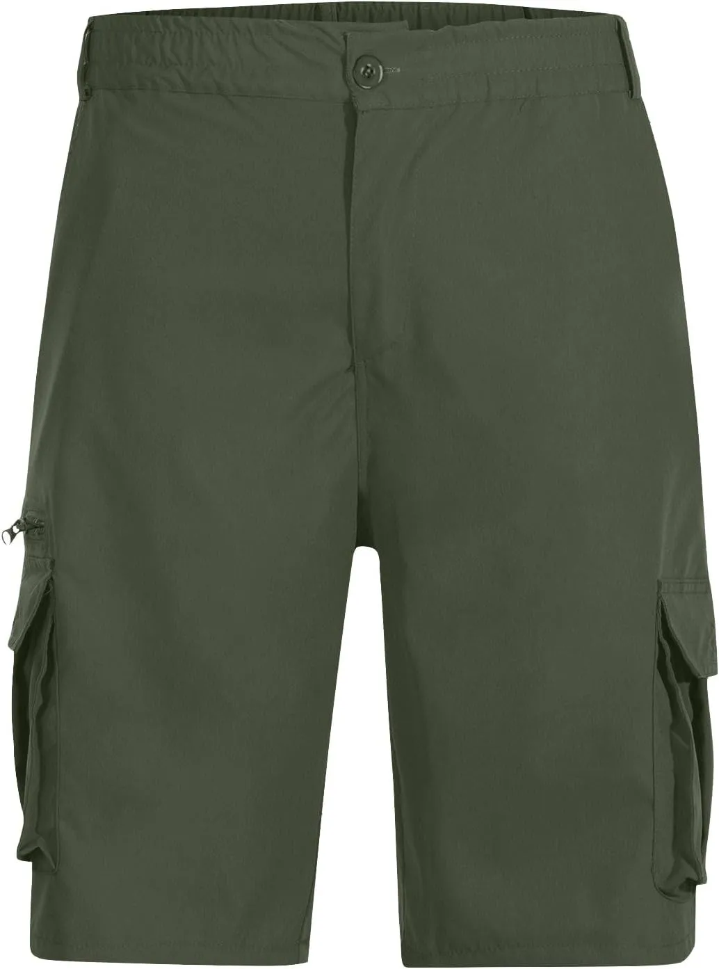 Cargo Shorts for Men Relaxed Lightweight Workout Shorts 2025 Summer Elastic Waist Zipper Golf Tactical SweatShorts