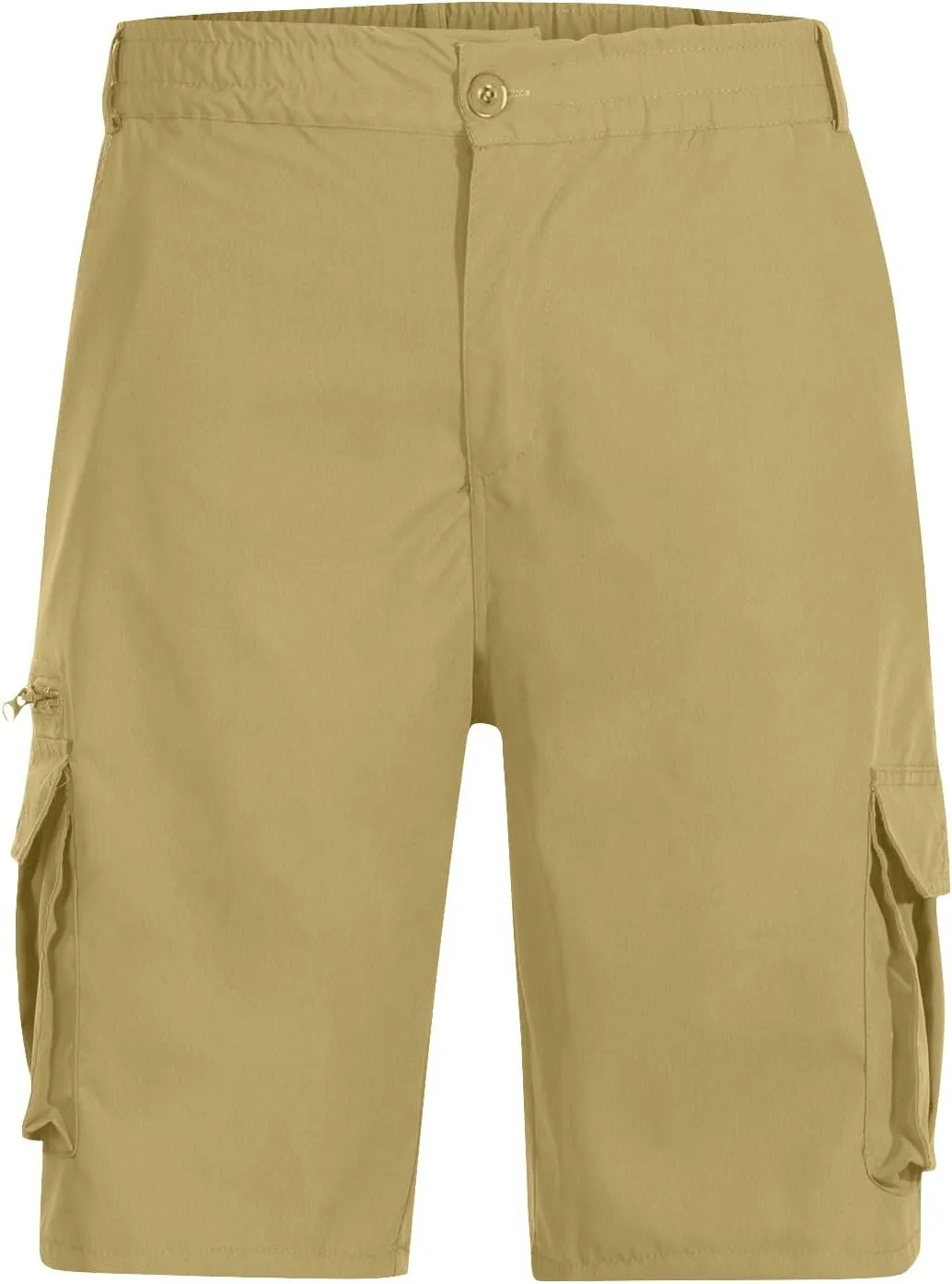 Cargo Shorts for Men Relaxed Lightweight Workout Shorts 2025 Summer Elastic Waist Zipper Golf Tactical SweatShorts