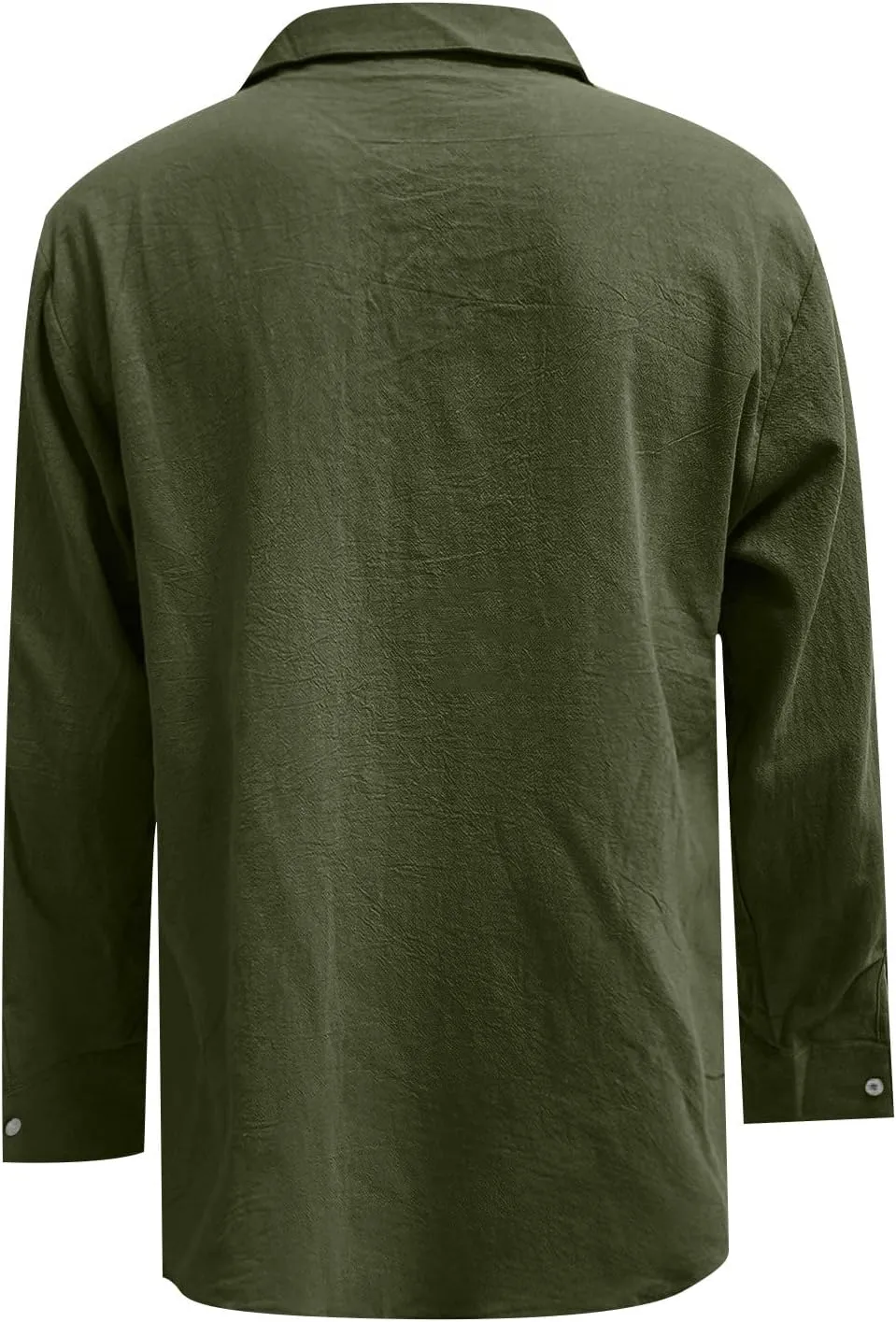DuDubaby Graphic T Shirt for Mens Fashion Casual Pocket Solid Color Button Long Sleeve Top T Shirt Blouse