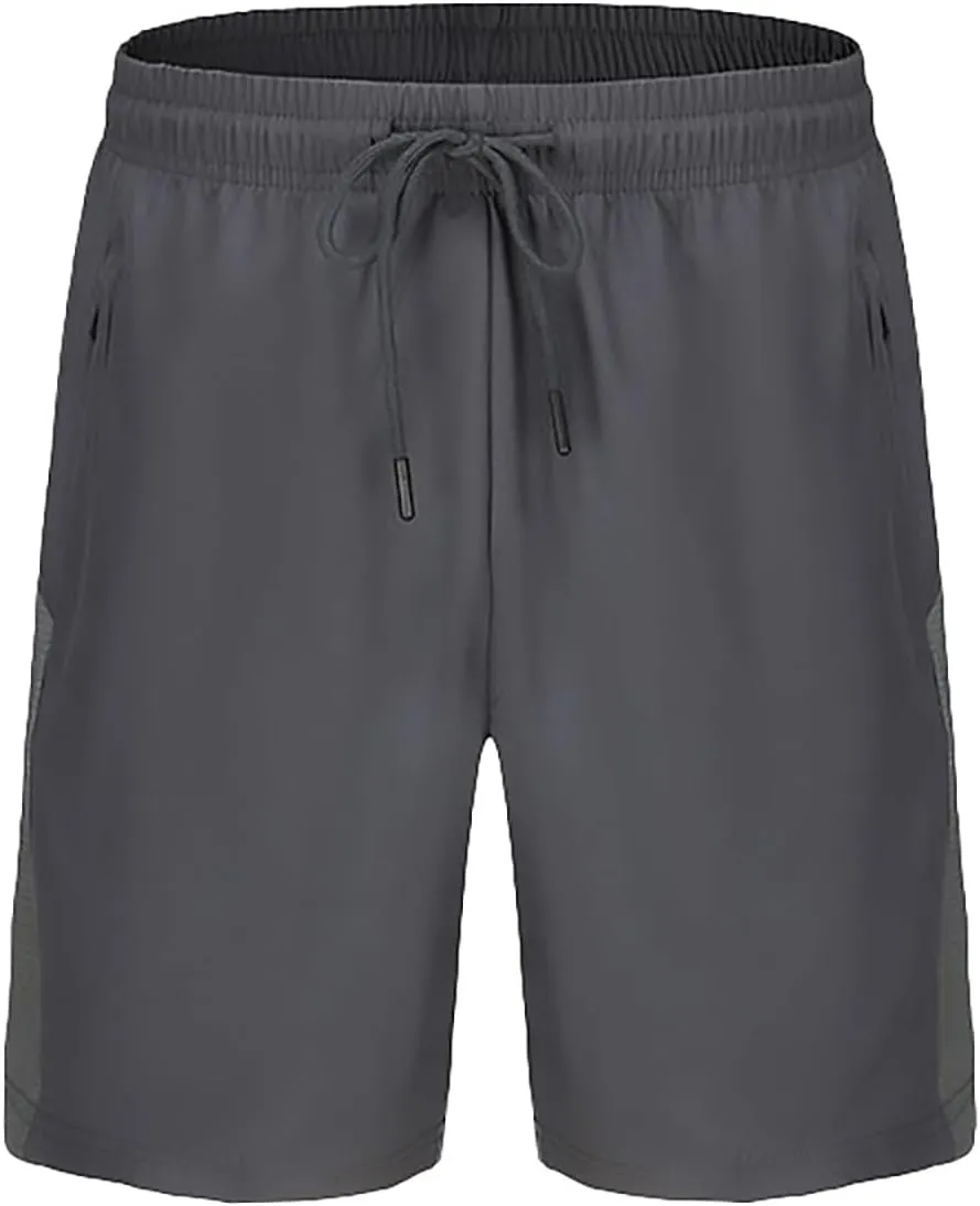 GOKKILRW Mens Running Shorts with Pocket 7 Inch Lightweight Comfy Breathable Quick Dry Gym Workout Basketball Athletic Shorts