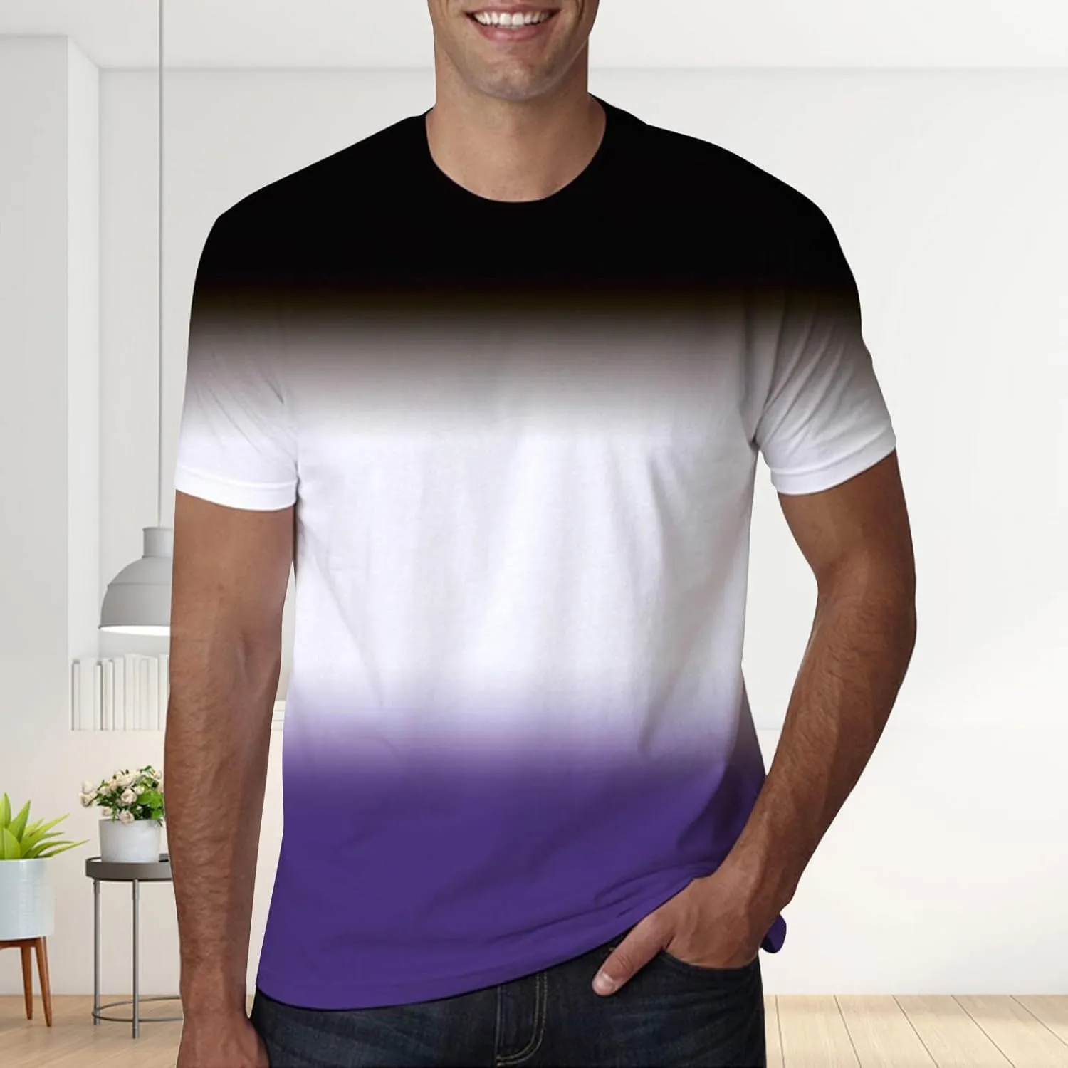 Graphic Tees Men Short Sleeve Soft Cotton Big and Tall Vintage Tshirts Gym Workout Casual Shirts Summer Clothes