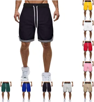 Gym Shorts Men Workout Quick Dry Mesh Basketball Shorts Active Performance Running Athletic Shorts with Zipper Pocket