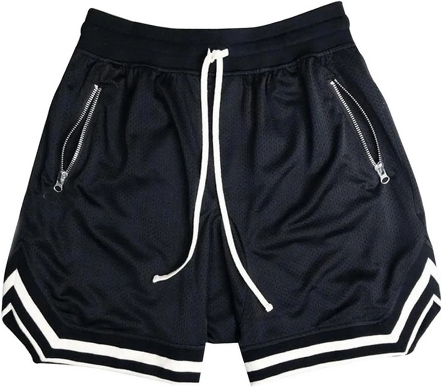 Gym Shorts Men Workout Quick Dry Mesh Basketball Shorts Active Performance Running Athletic Shorts with Zipper Pocket