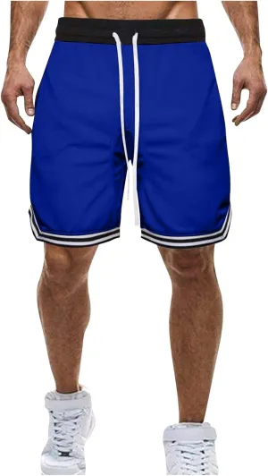 Gym Shorts Men Workout Quick Dry Mesh Basketball Shorts Active Performance Running Athletic Shorts with Zipper Pocket