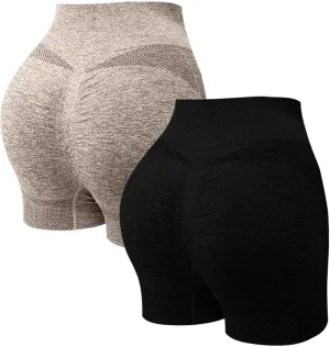 Gym Shorts Women 2025 Summer Elastic High Waist Workout Pants 2 Piece Quick-Drying Yoga Running Fitness Short Pant