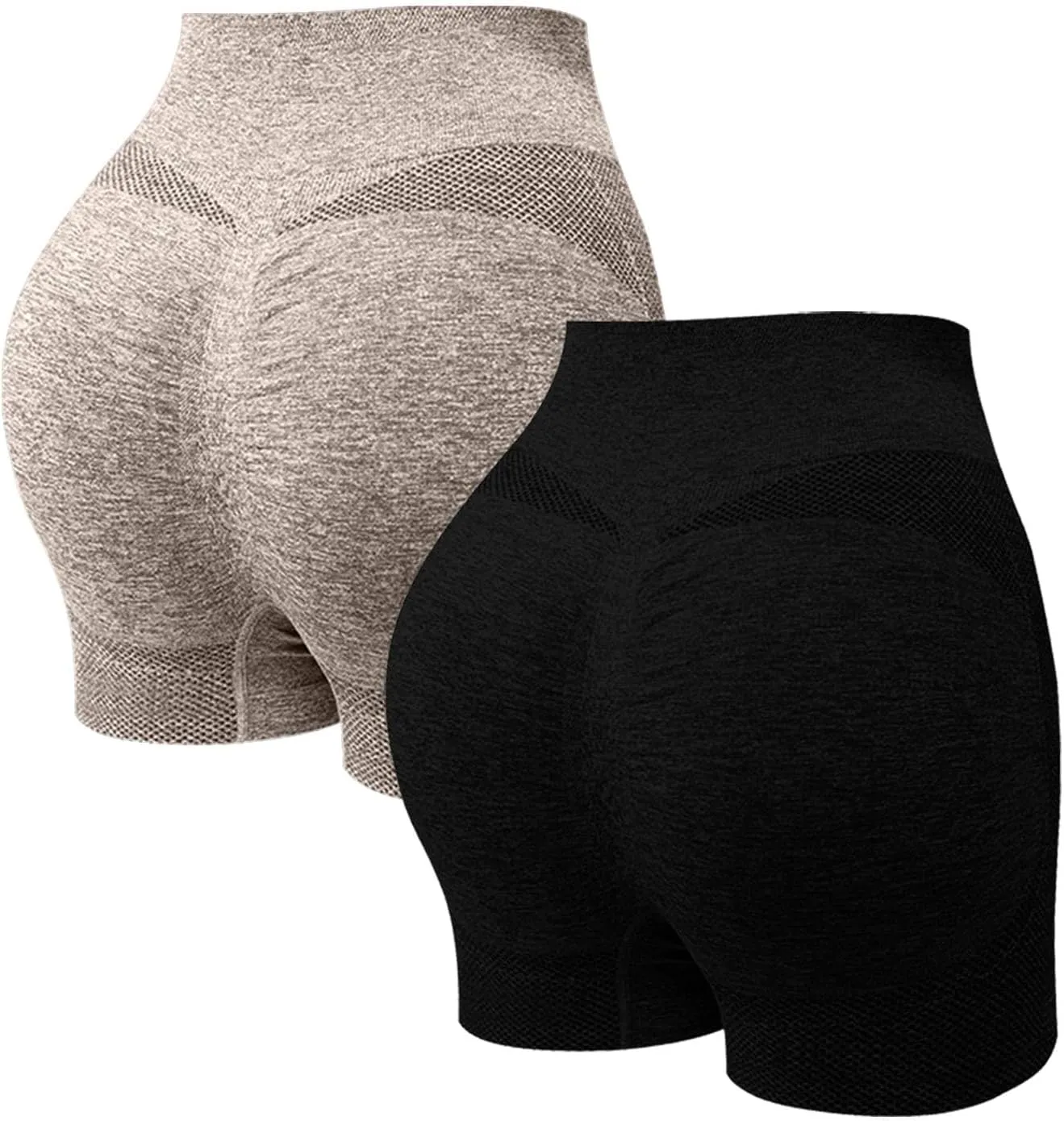 Gym Shorts Women 2025 Summer Elastic High Waist Workout Pants 2 Piece Quick-Drying Yoga Running Fitness Short Pant