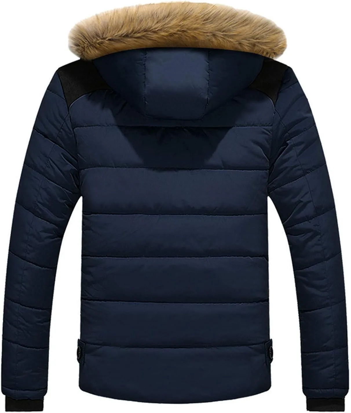 Heavyweight Puffer Jacket for Men Parka Winter Coat with Hooded Warm Thicken Ski Coat Big and Tall Anorak Jackets
