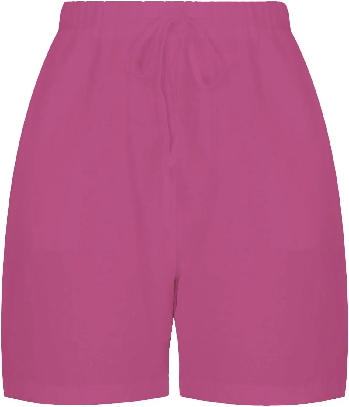 high Waisted Shorts for Women 2024 Summer Elastic Waist Drawstring Shorts Cotton Linen Casual Clothes with Pockets