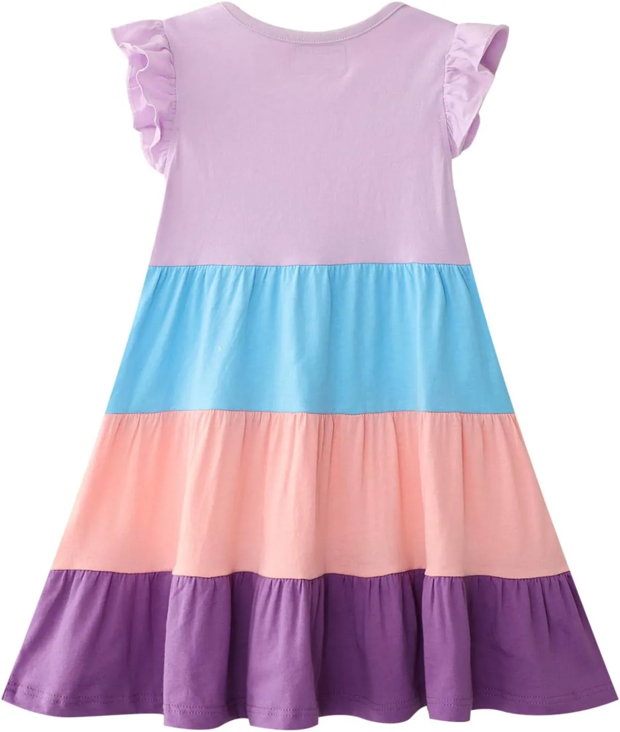HILEELANG Little Girls Short Sleeve Dresses