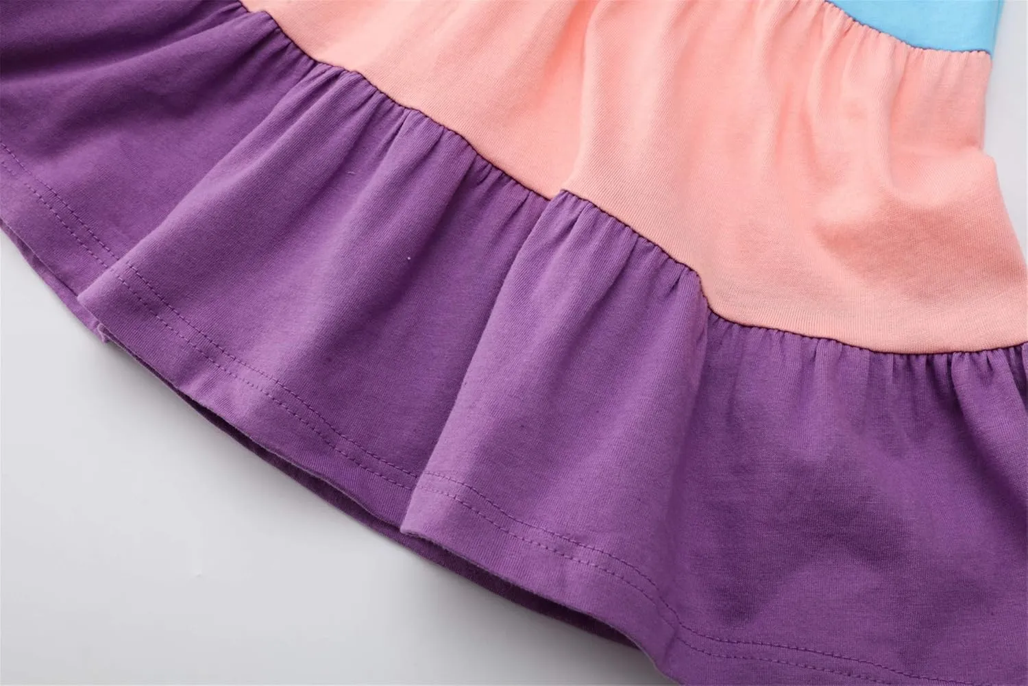 HILEELANG Little Girls Short Sleeve Dresses