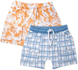 HonestBaby 2-Pack Cargo Shorts