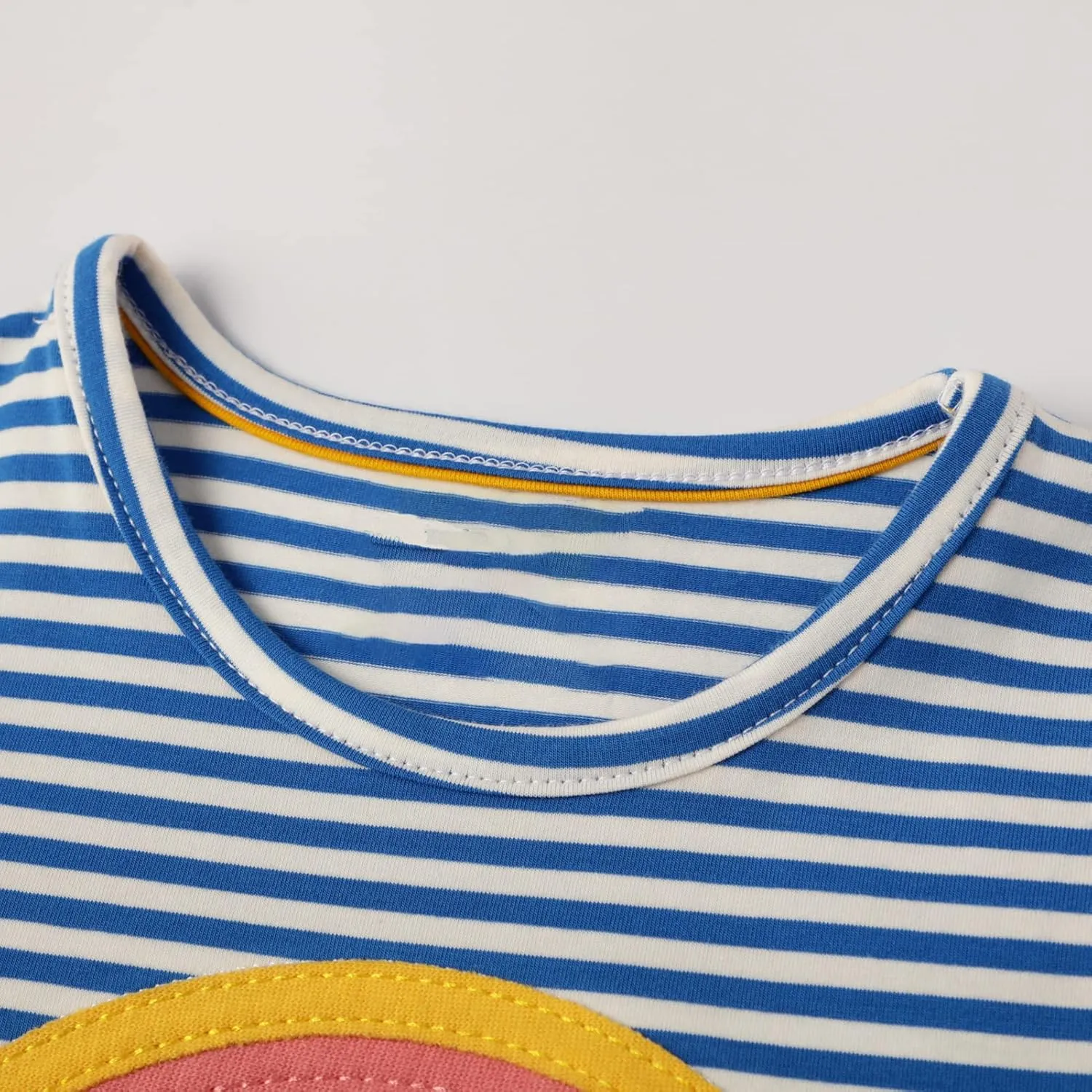 KISSOURBABY Little Girls Soft Summer Cotton Short Sleeve Dresses T-Shirt Casual Cartoon Dress