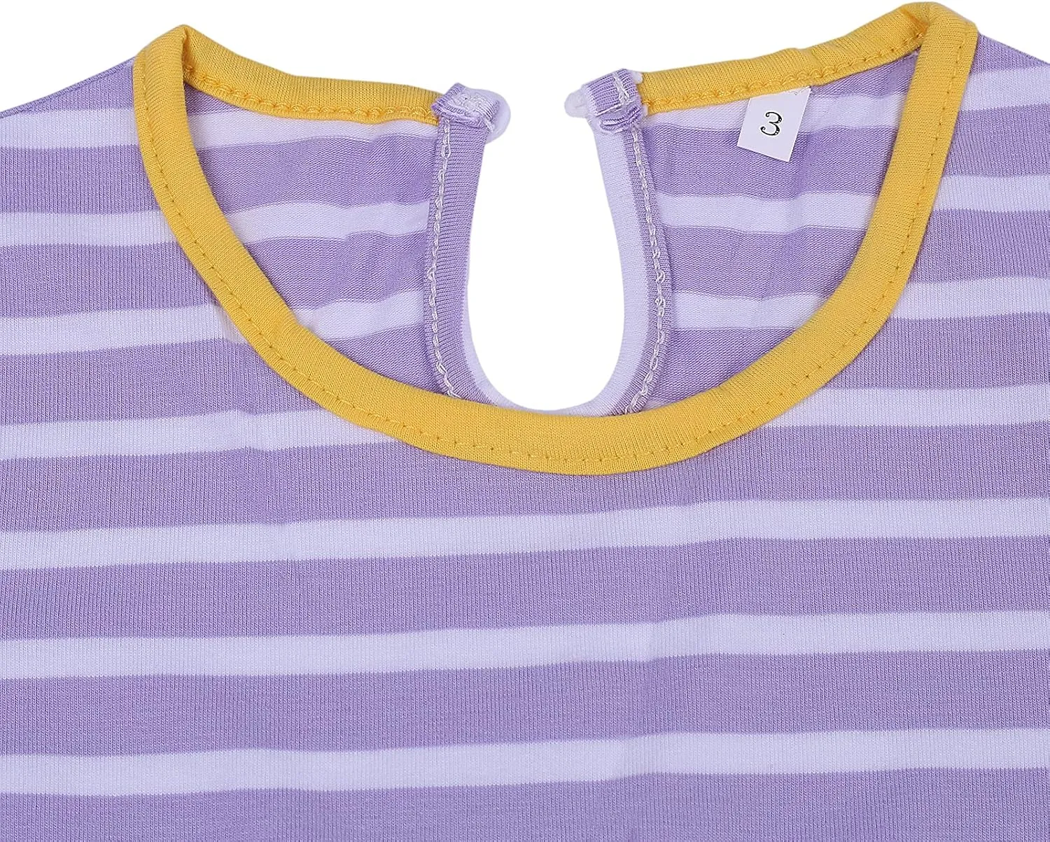 KISSOURBABY Little Girls Soft Summer Cotton Short Sleeve Dresses T-Shirt Casual Cartoon Dress