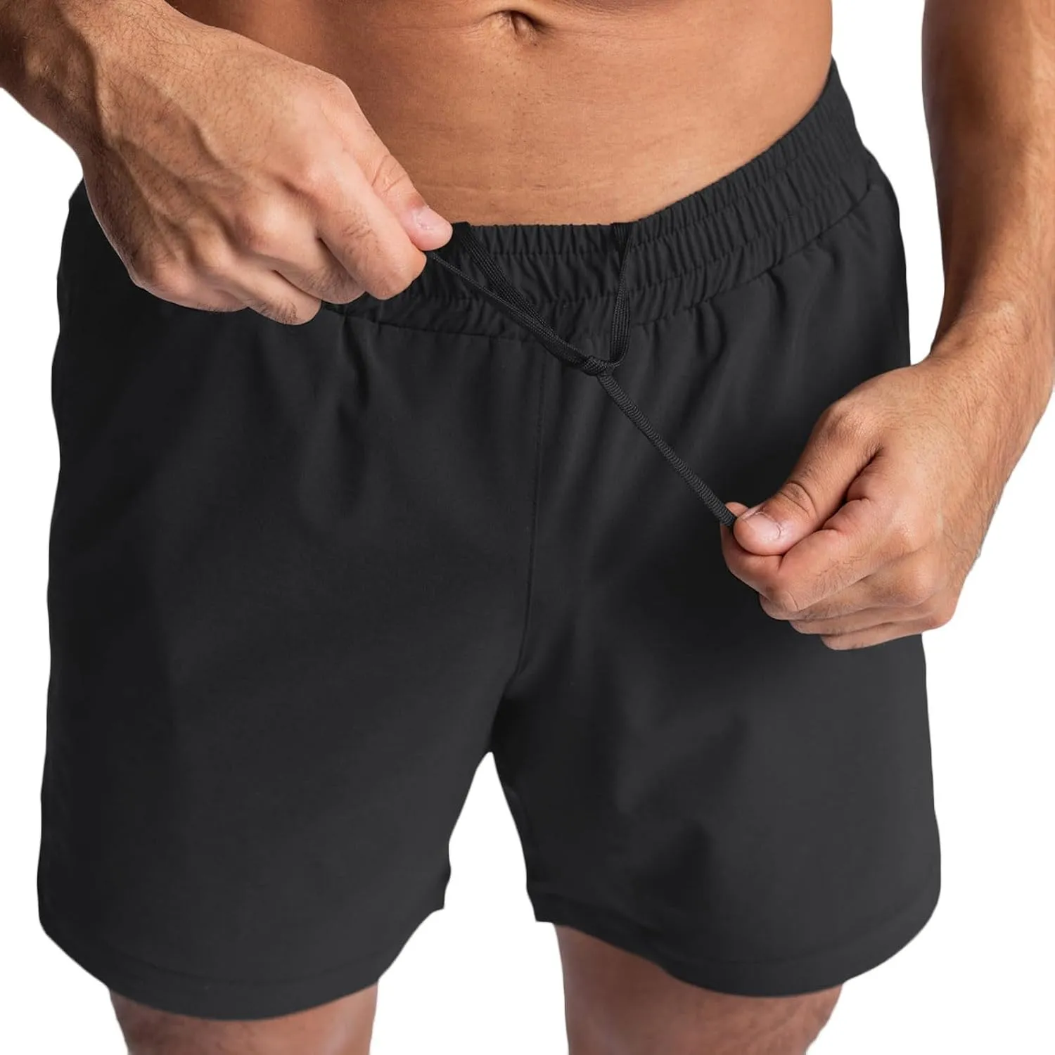 Lastesso Mens Athletic Shorts 5 Inch Inseam Drawstring Shorts Lightweight Quick Dry Workout Running Short Sports Clothes
