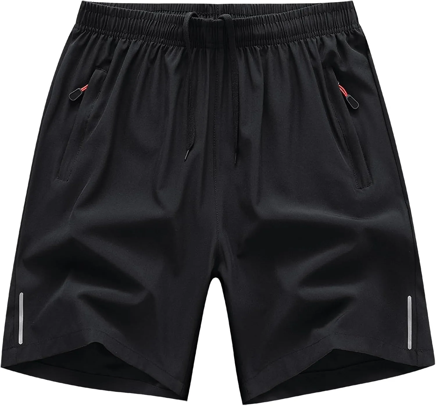 LOUECHY Men's Running Shorts Lightweight Quick Dry Workout Shorts Gym Athletic Shorts with Zipper Pockets
