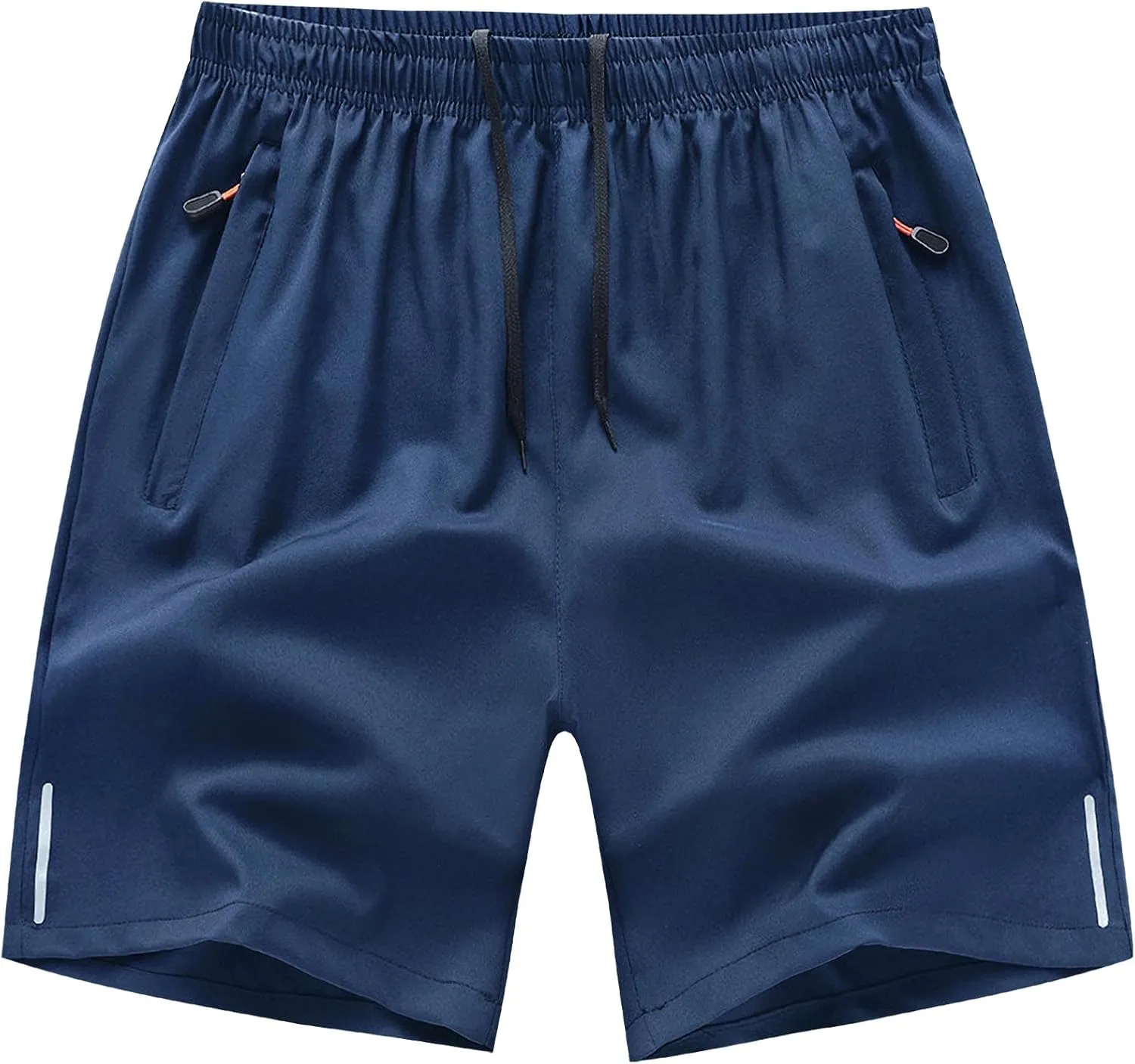LOUECHY Men's Running Shorts Lightweight Quick Dry Workout Shorts Gym Athletic Shorts with Zipper Pockets