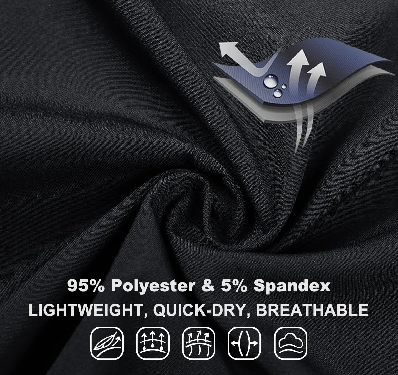 LOUECHY Men's Running Shorts Lightweight Quick Dry Workout Shorts Gym Athletic Shorts with Zipper Pockets