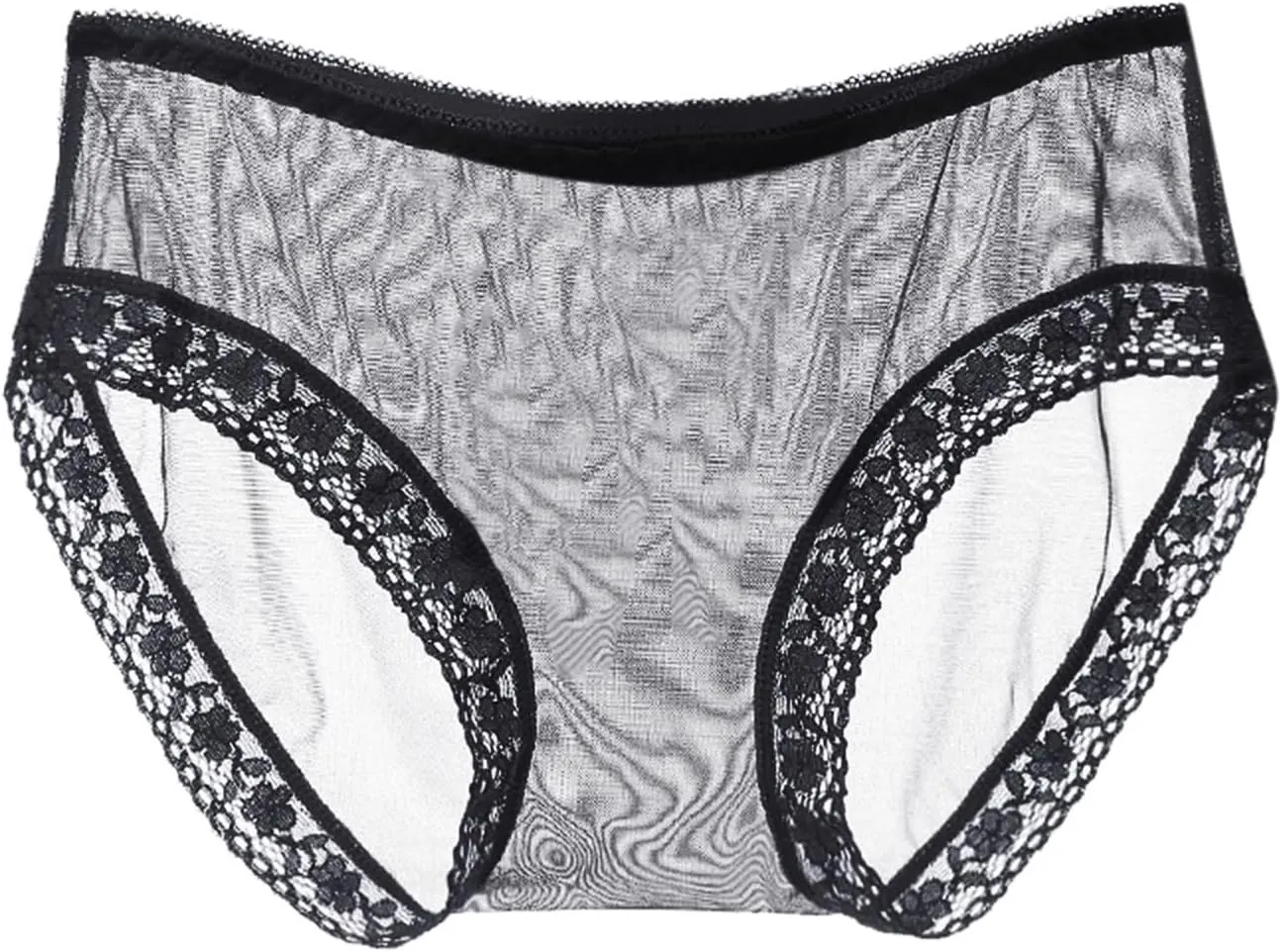 Low Waist Sexy Underwear for Women Thongs Clear Briefs Cheeky Panties Stretch Ice Silk Soft Underpants