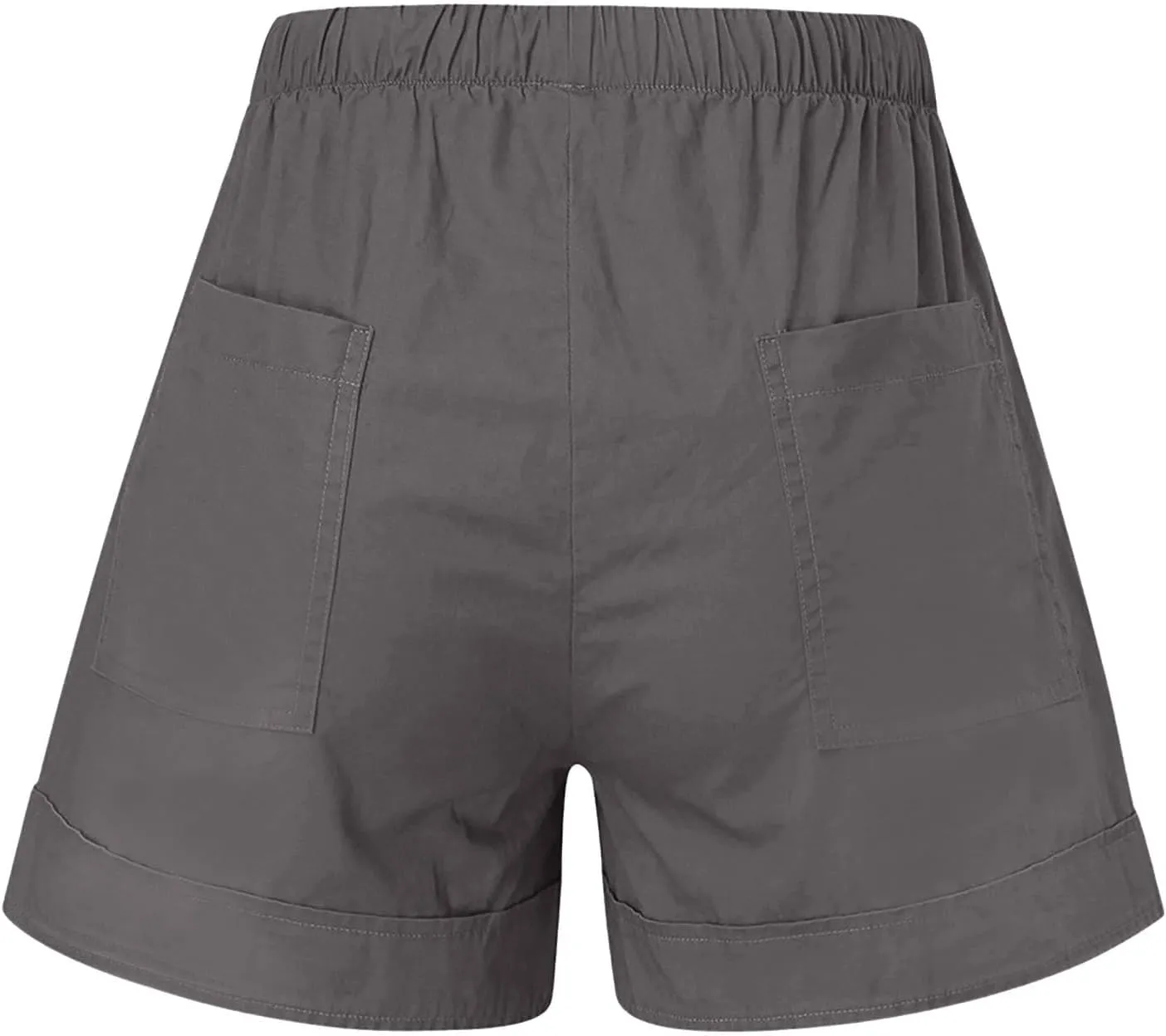 LRMQS Shorts for Women Trendy 2024 Casual Summer Drawstring Shorts with Pockets Beach Loose Elastic Waist Vacation Clothes