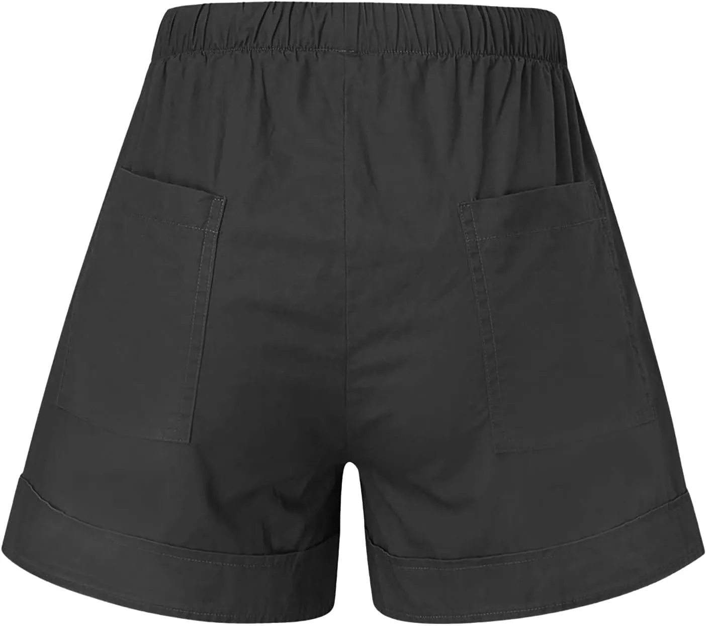 LRMQS Shorts for Women Trendy 2024 Casual Summer Drawstring Shorts with Pockets Beach Loose Elastic Waist Vacation Clothes