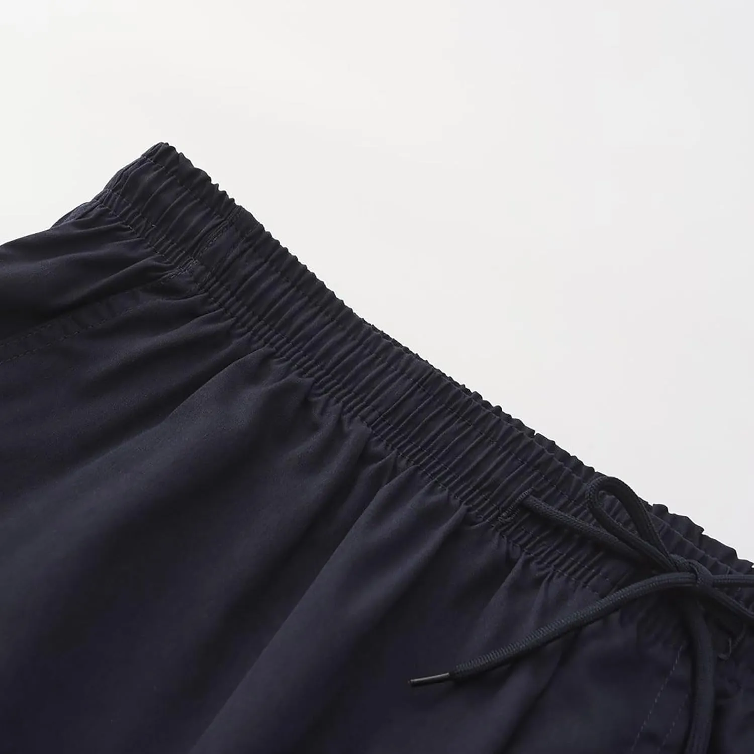 Men Cargo Shorts Relaxed Fit Stretch Straight Leg Athletic Shorts Drawstring Casual Elastic Waist Beach Hiking Camping Pants