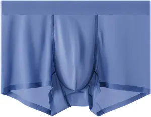Men Underwear Boxer Brief Ball Pouch Comfort Soft Underwear Breathable Elastic Waist Lounge Shorts Pants Nightwear