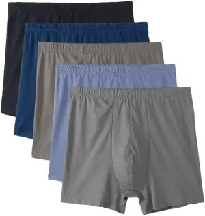 MenS 100 Percent Cotton Boxer Briefs Loose Fit Plus Size Underwear 4-Pack For All-Day Comfort