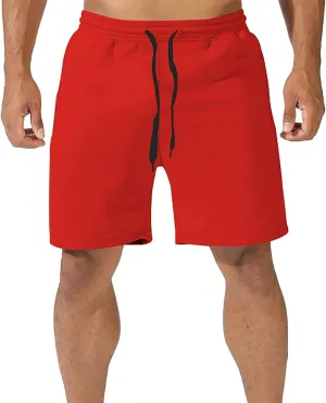 Men's Athletic Running Shorts Quick Dry Hiking Shorts Men Lightweight Sports Gym Shorts Workout Drawstring Shorts