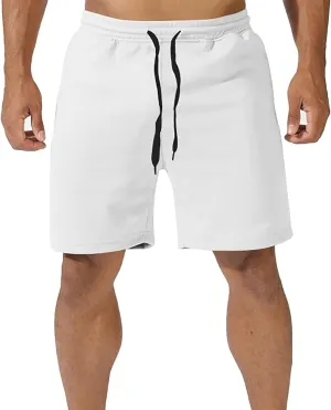Men's Athletic Running Shorts Quick Dry Hiking Shorts Men Lightweight Sports Gym Shorts Workout Drawstring Shorts