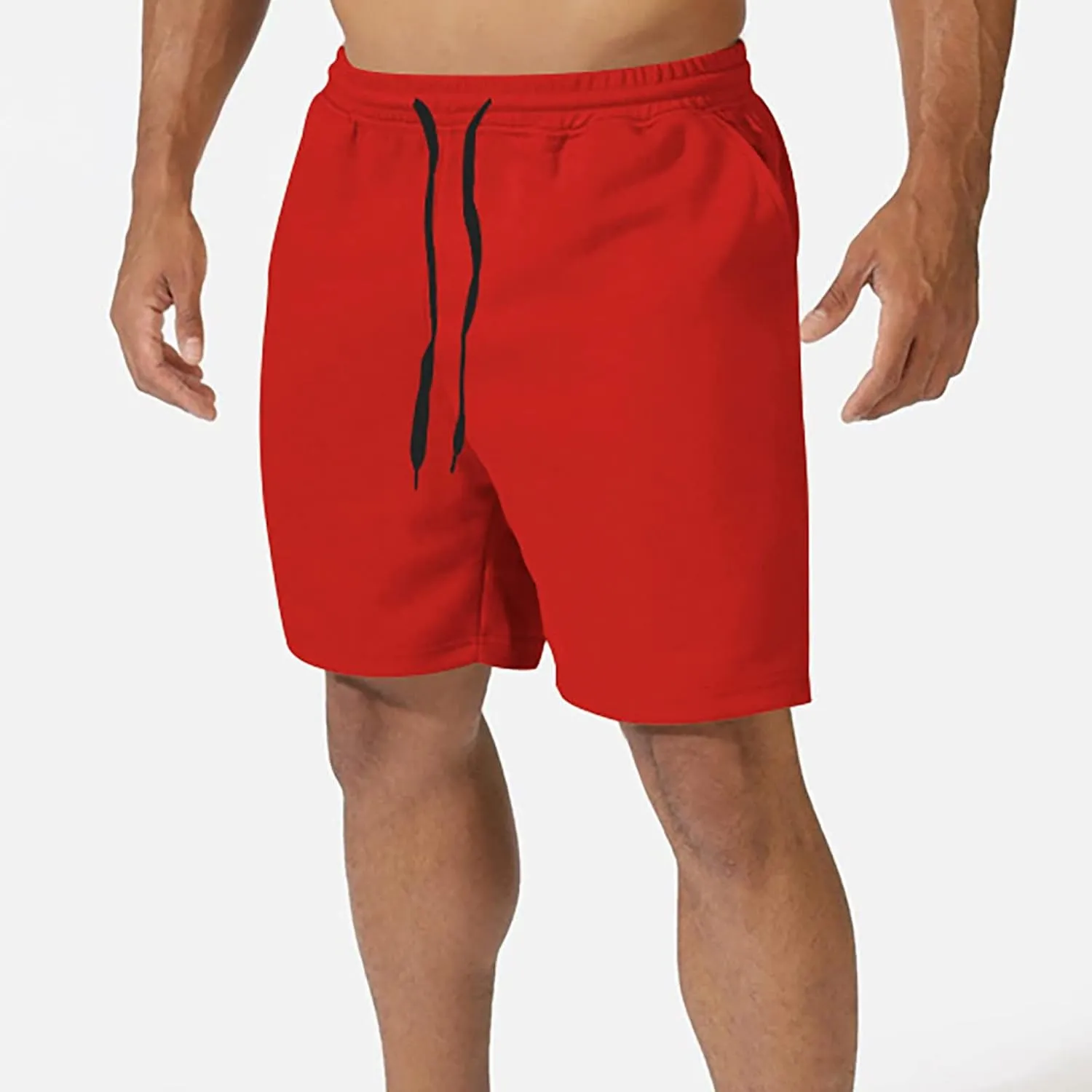 Men's Athletic Running Shorts Quick Dry Hiking Shorts Men Lightweight Sports Gym Shorts Workout Drawstring Shorts