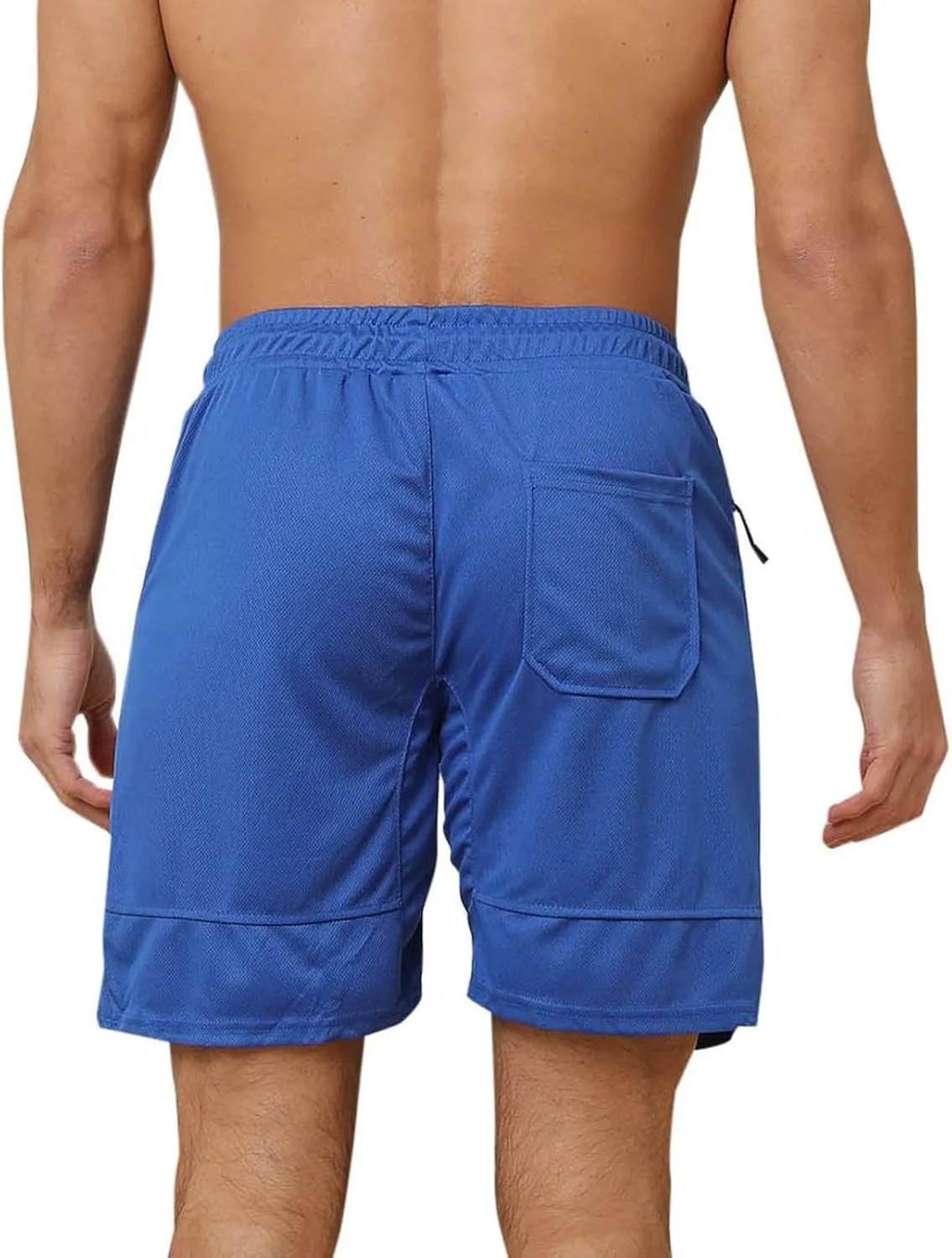 Mens Athletic Shorts Outdoor Sports Basketball Shorts Soft Casual Lightweight Quick Dry Short Shorts with Pockets