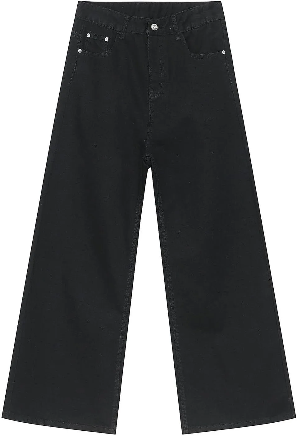 Mens Baggy Jeans Vintage Grunge Straight Leg High Waist Jean Harajuku Hip Hop Casual Trendy Y2k Streetwear Denim Pant
