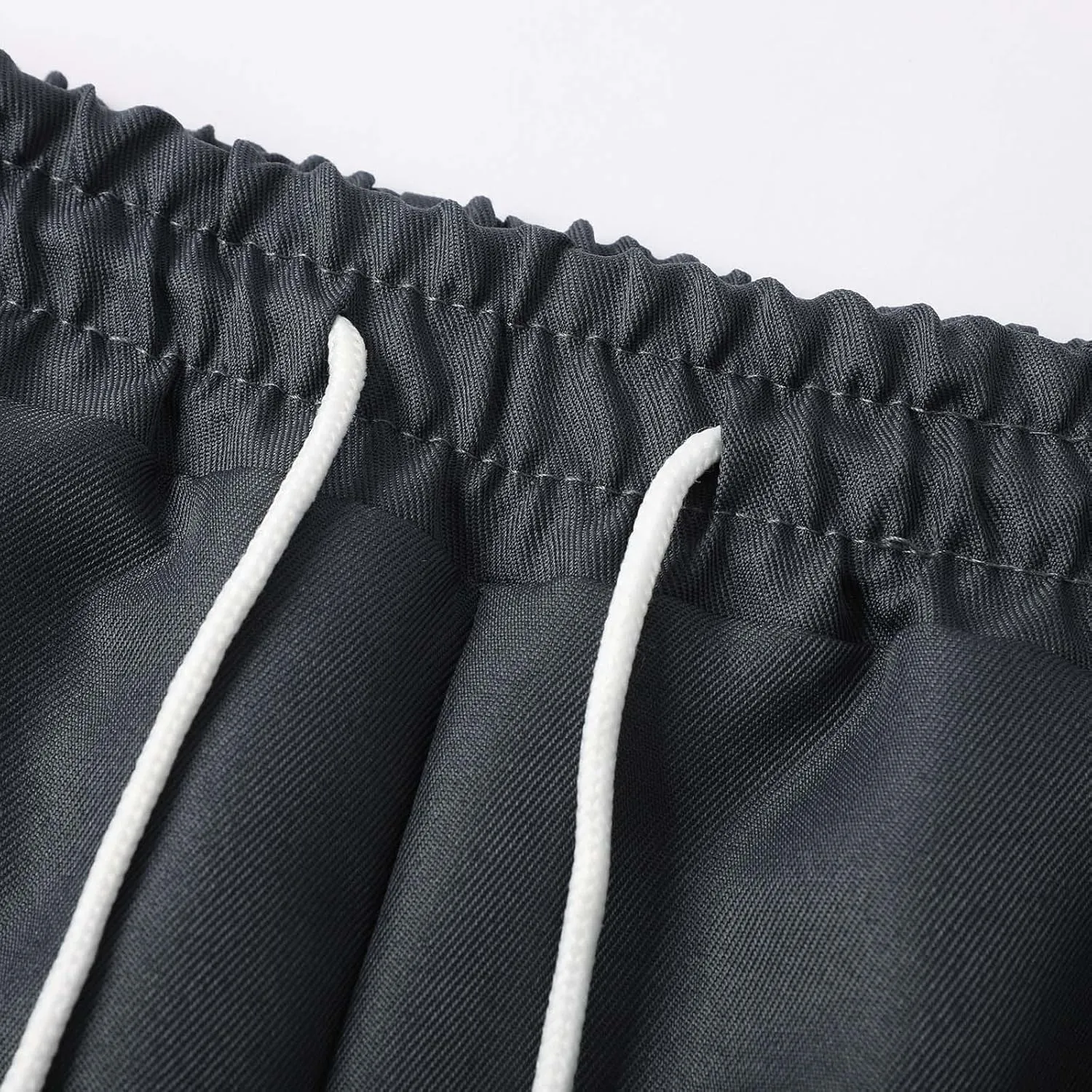 Mens Cargo Shorts Casual Twill Cargo Shorts Cotton Drawstring Classic Stretch Lightweight Workout Pants with Pockets