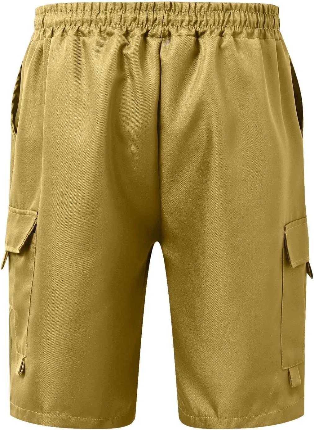 Mens Cargo Shorts Casual Twill Cargo Shorts Cotton Drawstring Classic Stretch Lightweight Workout Pants with Pockets