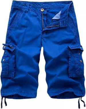 Mens Cargo Shorts Cotton Multi-Pocket Outdoor Camouflage Cargo Shorts