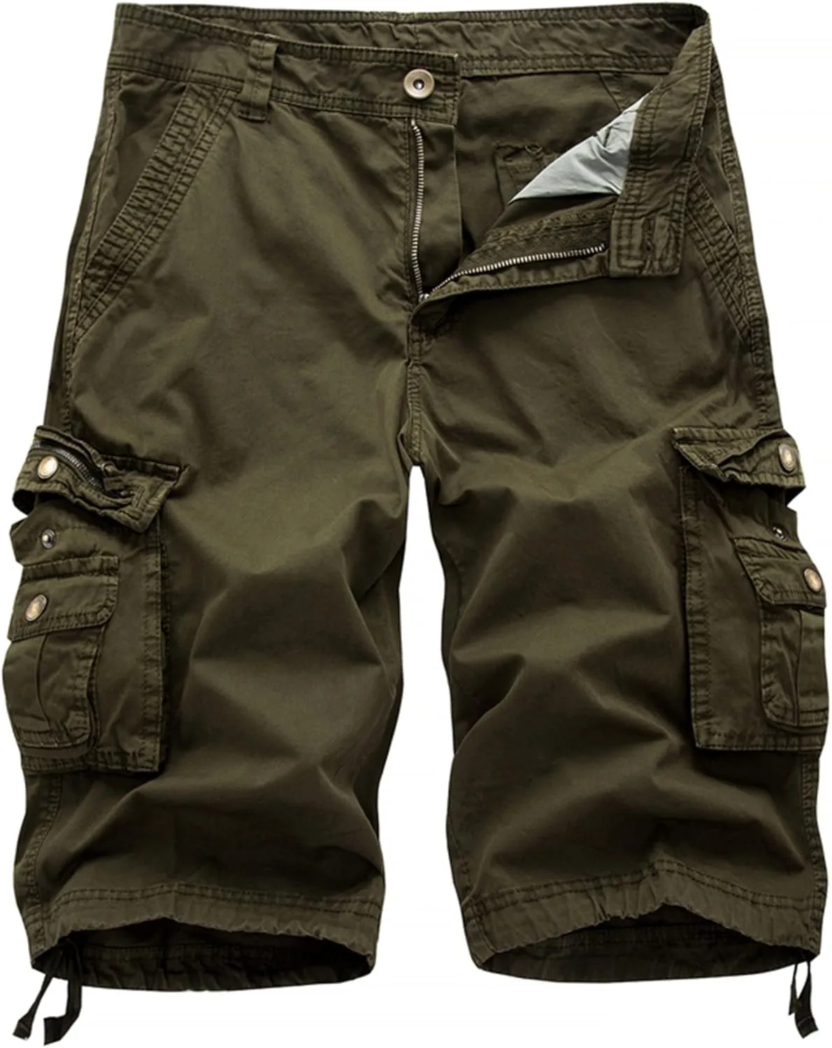 Mens Cargo Shorts Cotton Multi-Pocket Outdoor Camouflage Cargo Shorts