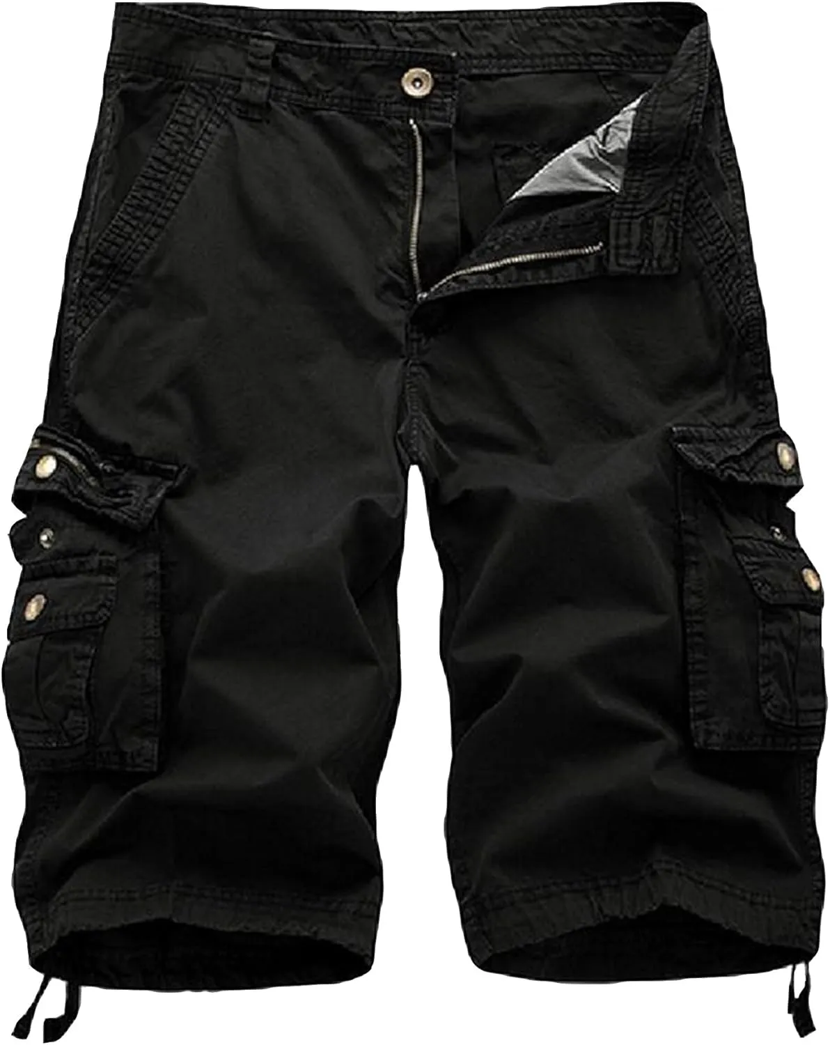 Mens Cargo Shorts Cotton Multi-Pocket Outdoor Camouflage Cargo Shorts