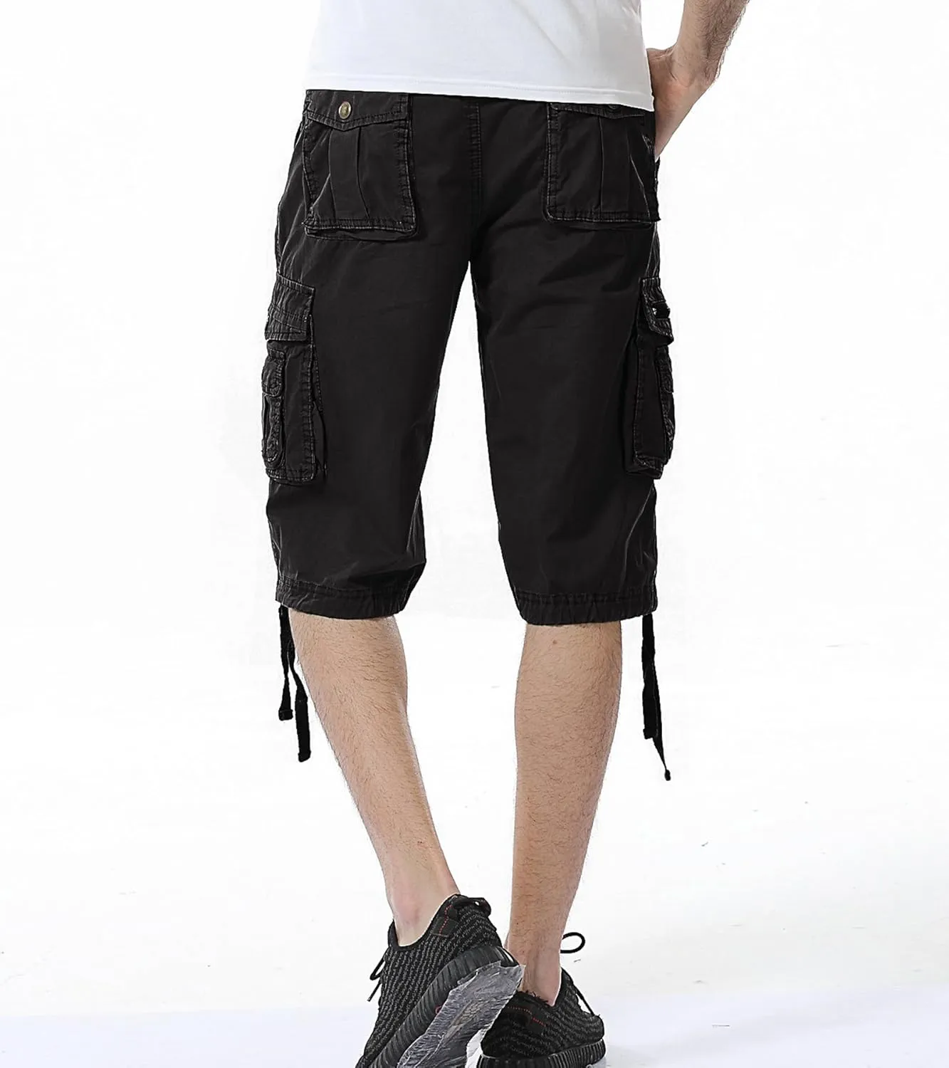Mens Cargo Shorts Cotton Multi-Pocket Outdoor Camouflage Cargo Shorts