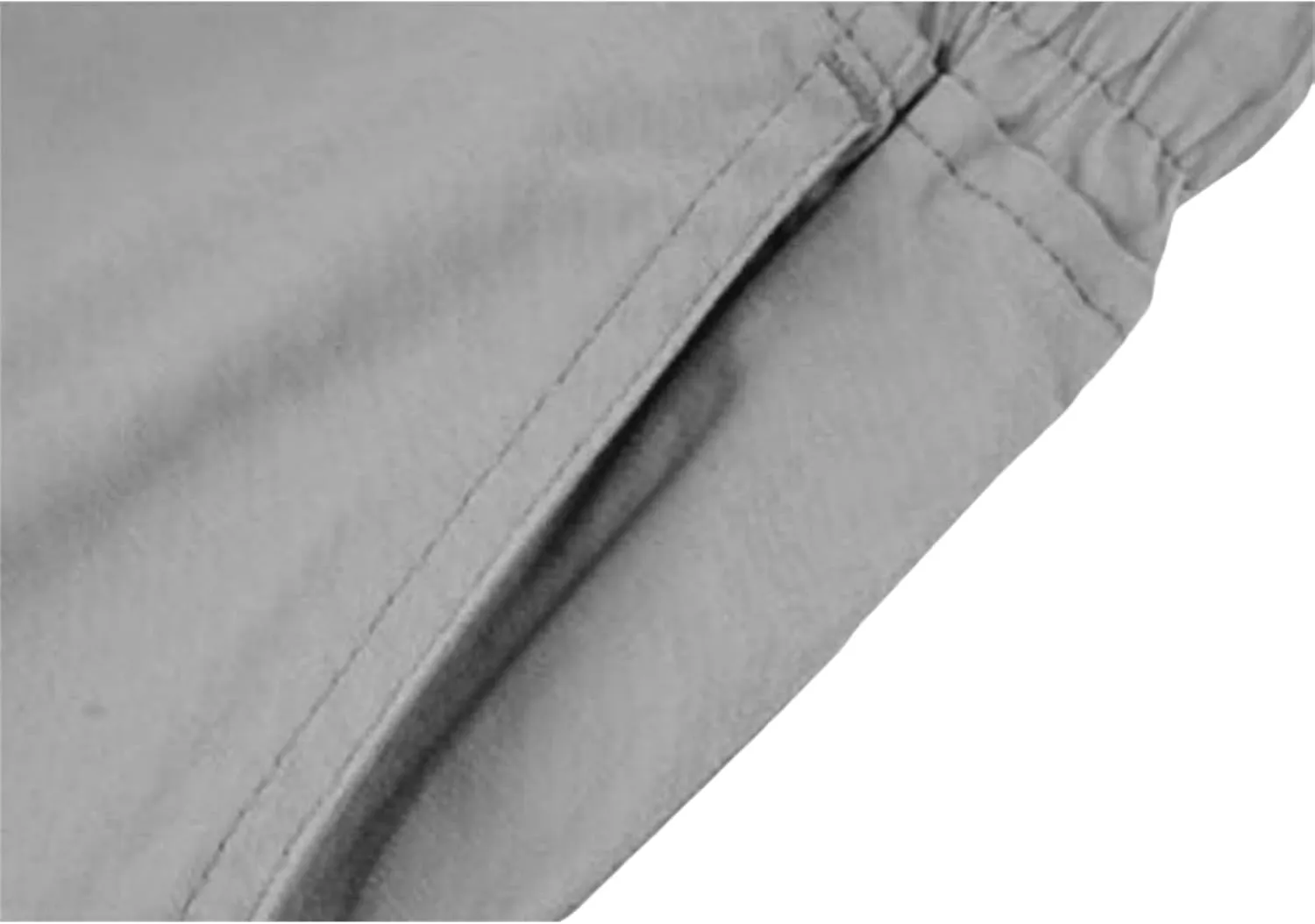 Men's Cargo Shorts Elastic Waist Tactical Shorts Solid Stretchy Jogging Pants Lightweight Straight Pants with Pockets